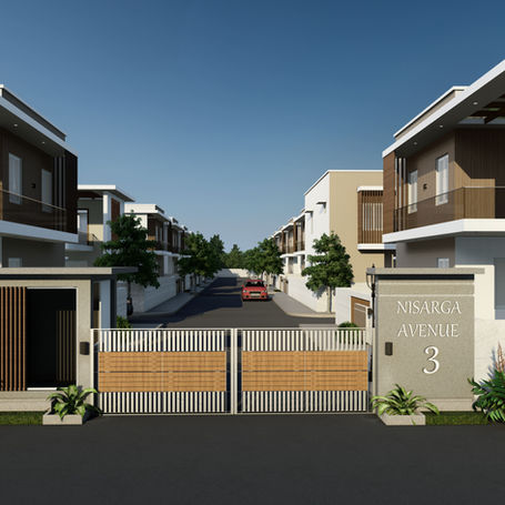 The Aura Enclave luxury villa exterior, Kovaipudur Coimbatore