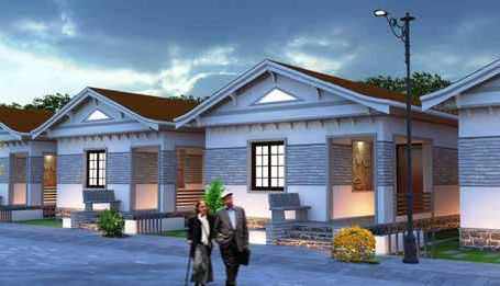 Aura Contrivers villa craftsmanship, Kovaipudur Coimbatore